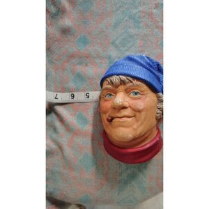 Vintage Legends Products‎ 1984 Fisherman Chalkware Head Signed by F Wright